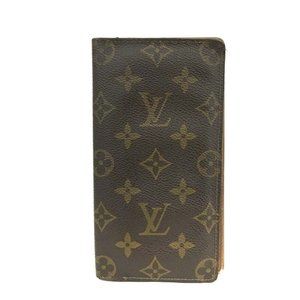 560072A V Louis Vuitton Wallet Long Porte Cartes Credit Yen Bifold Monogram